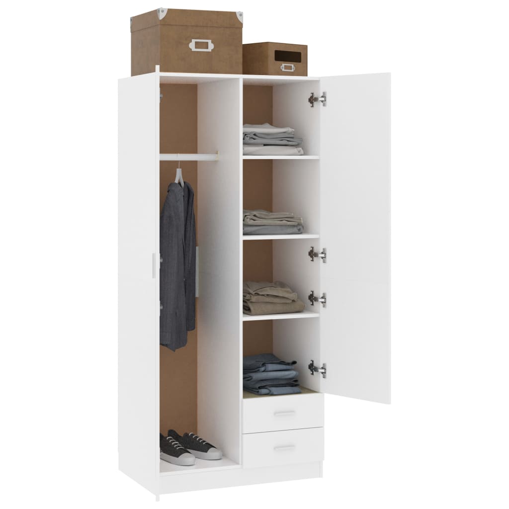 Armadio 80X52X180 Cm In Legno Multistrato