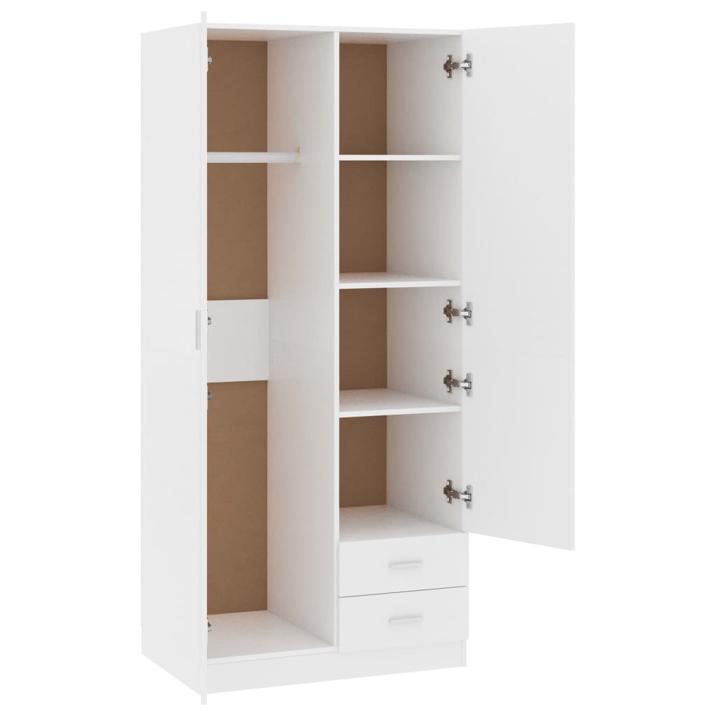 Armadio 80X52X180 Cm In Legno Multistrato