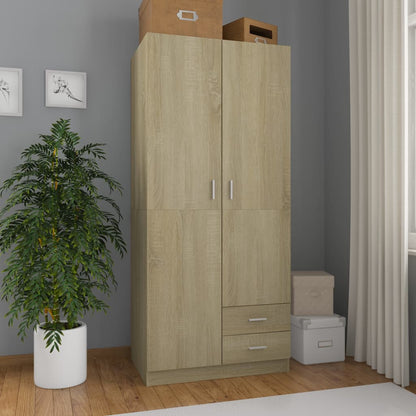 Armadio 80X52X180 Cm In Legno Multistrato