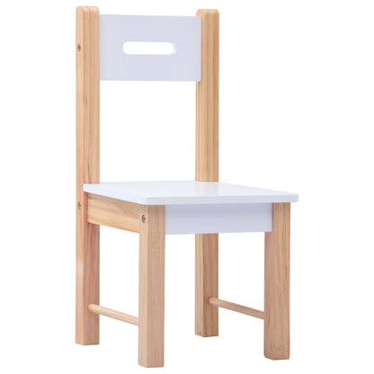 Set Sedie E Tavolo Lavagna Per Bambini 3 Pz Nero E Bianco