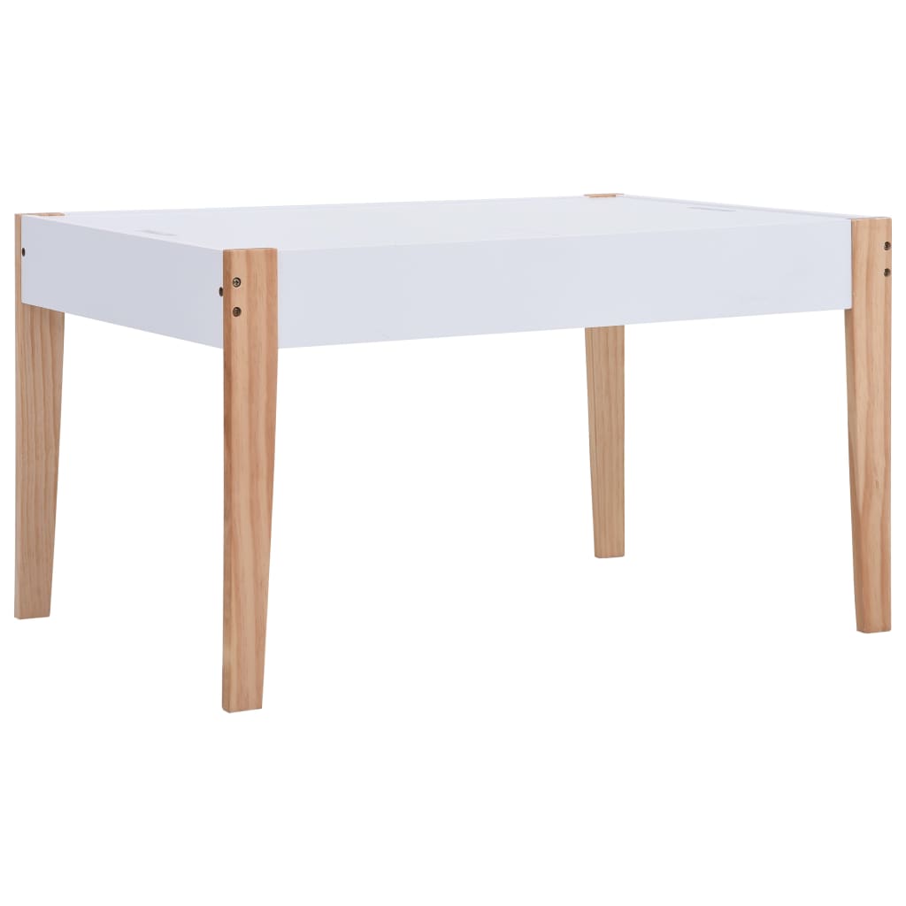 Set Sedie E Tavolo Lavagna Per Bambini 3 Pz Nero E Bianco
