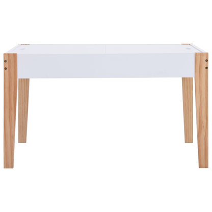 Set Sedie E Tavolo Lavagna Per Bambini 3 Pz Nero E Bianco
