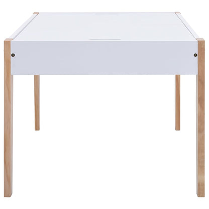 Set Sedie E Tavolo Lavagna Per Bambini 3 Pz Nero E Bianco