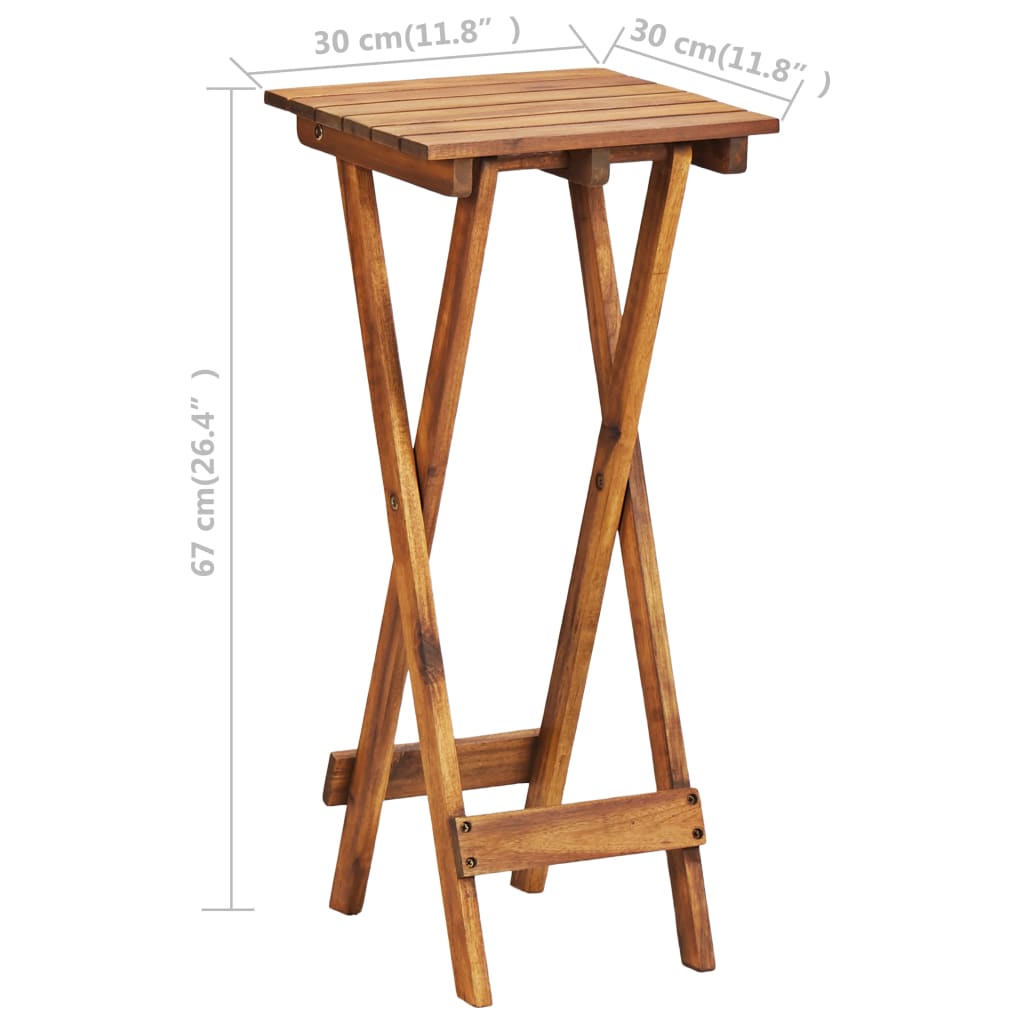 Piedistallo Per Piante In Massello D'acacia