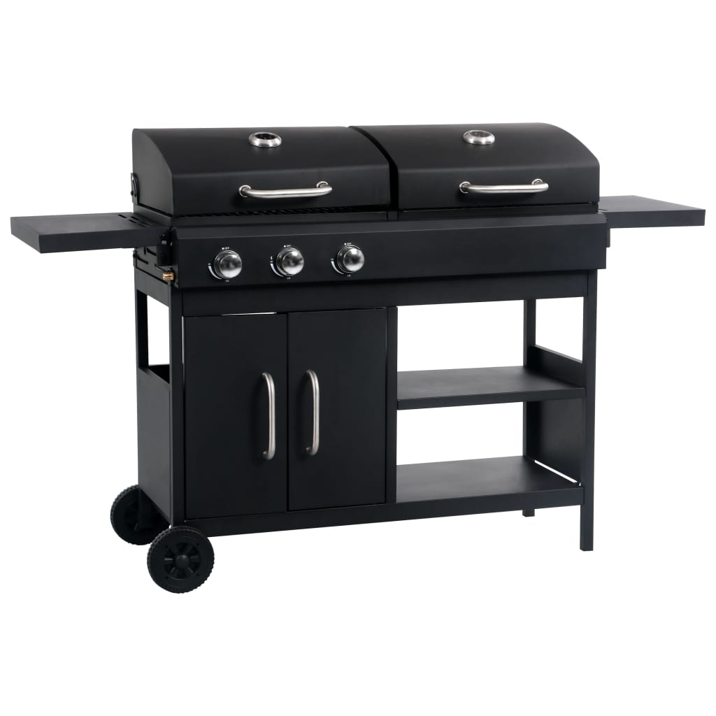 Barbecue Combinato Carbone E Gas 3 Fuochi