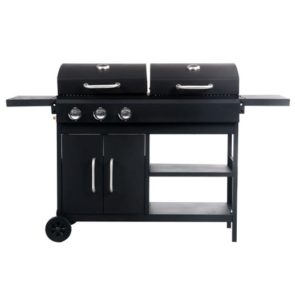 Barbecue Combinato Carbone E Gas 3 Fuochi