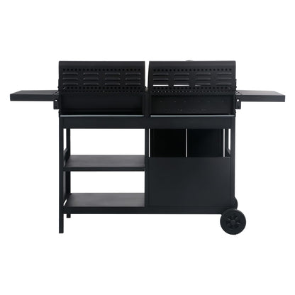 Barbecue Combinato Carbone E Gas 3 Fuochi