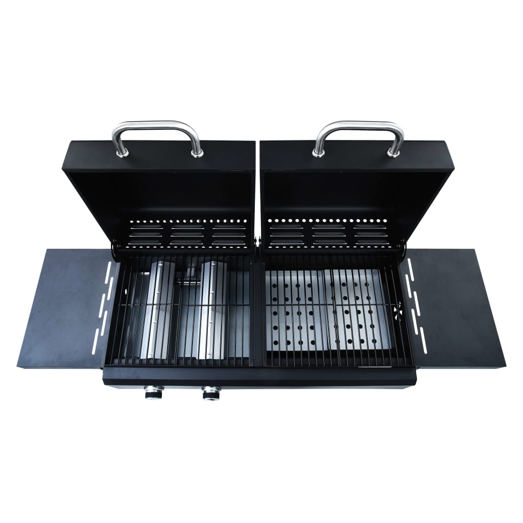 Barbecue Combinato Carbone E Gas 3 Fuochi