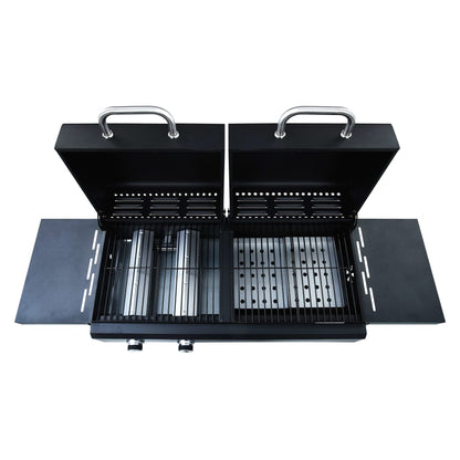Barbecue Combinato Carbone E Gas 3 Fuochi