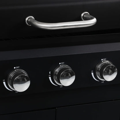 Barbecue Combinato Carbone E Gas 3 Fuochi