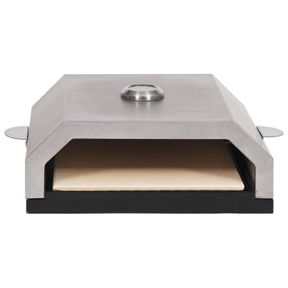 Forno Pizza Con Piastra Ceramica Per Barbecue A Gas E Carbone