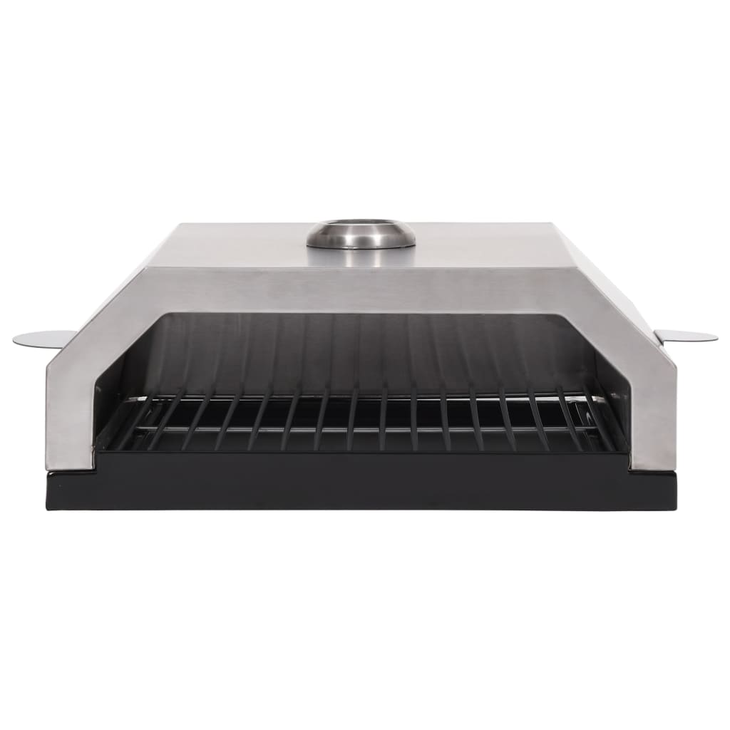 Forno Pizza Con Piastra Ceramica Per Barbecue A Gas E Carbone