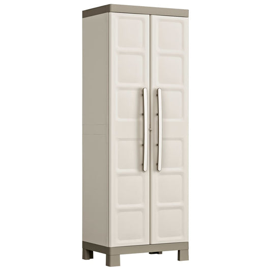 Keter Armadietto Con Scaffali Excellence Beige E Talpa 182 Cm