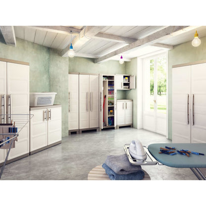 Keter Armadietto Con Scaffali Excellence Beige E Talpa 182 Cm