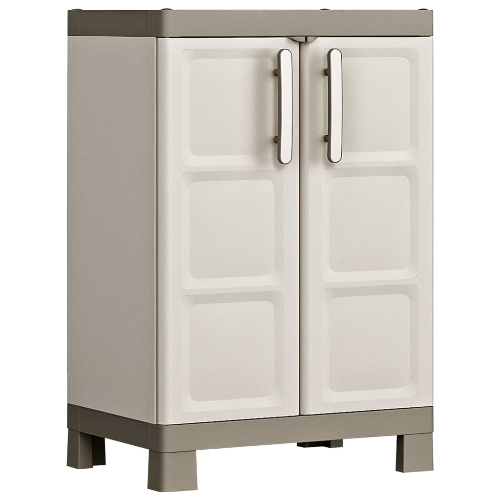 Keter Armadietto Con Scaffali Excellence Beige E Talpa 182 Cm
