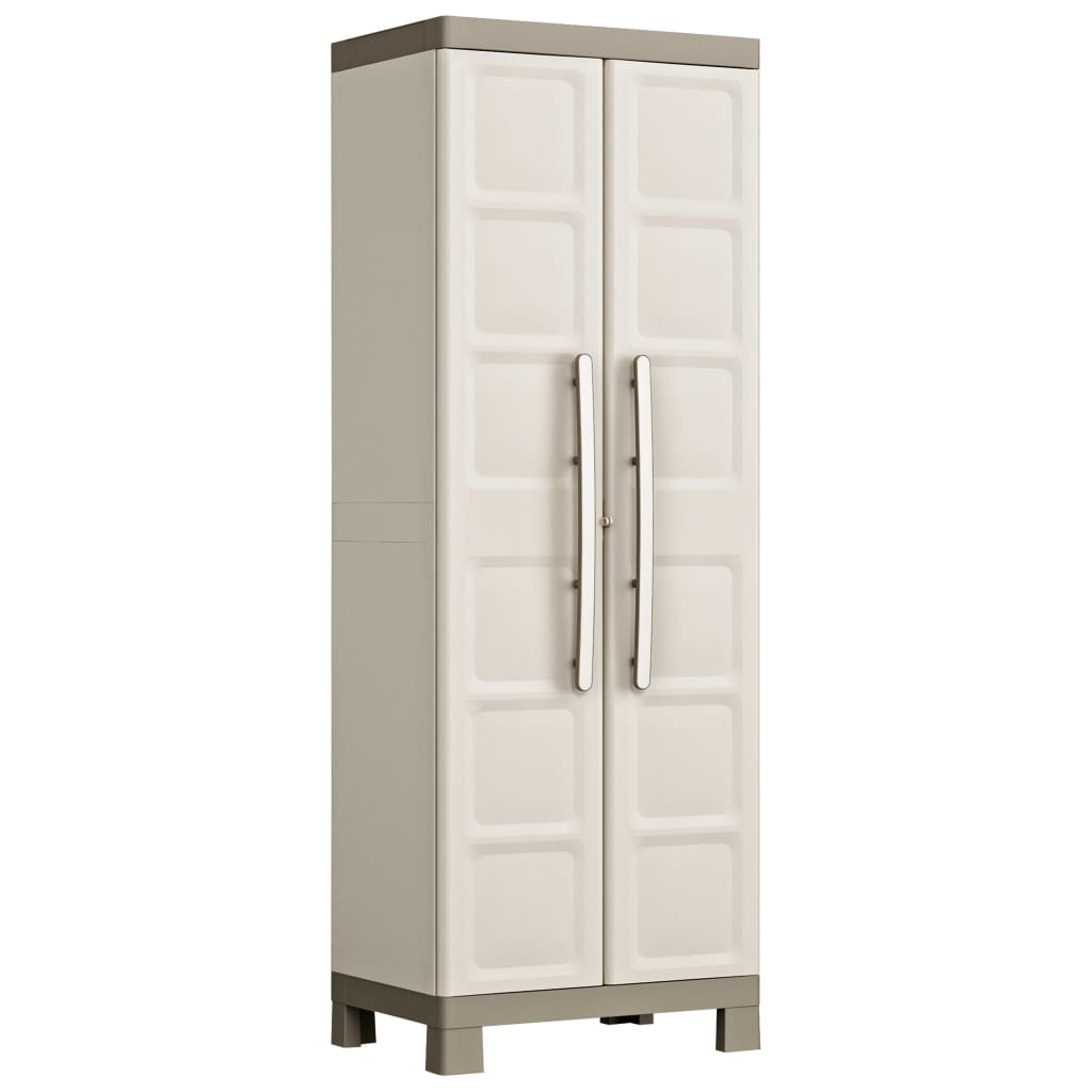 Keter Armadietto Con Scaffali Excellence Beige E Talpa 182 Cm