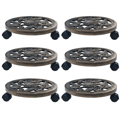 Carrelli Portavasi 6 Pz In Plastica