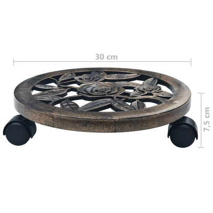Carrelli Portavasi 6 Pz In Plastica