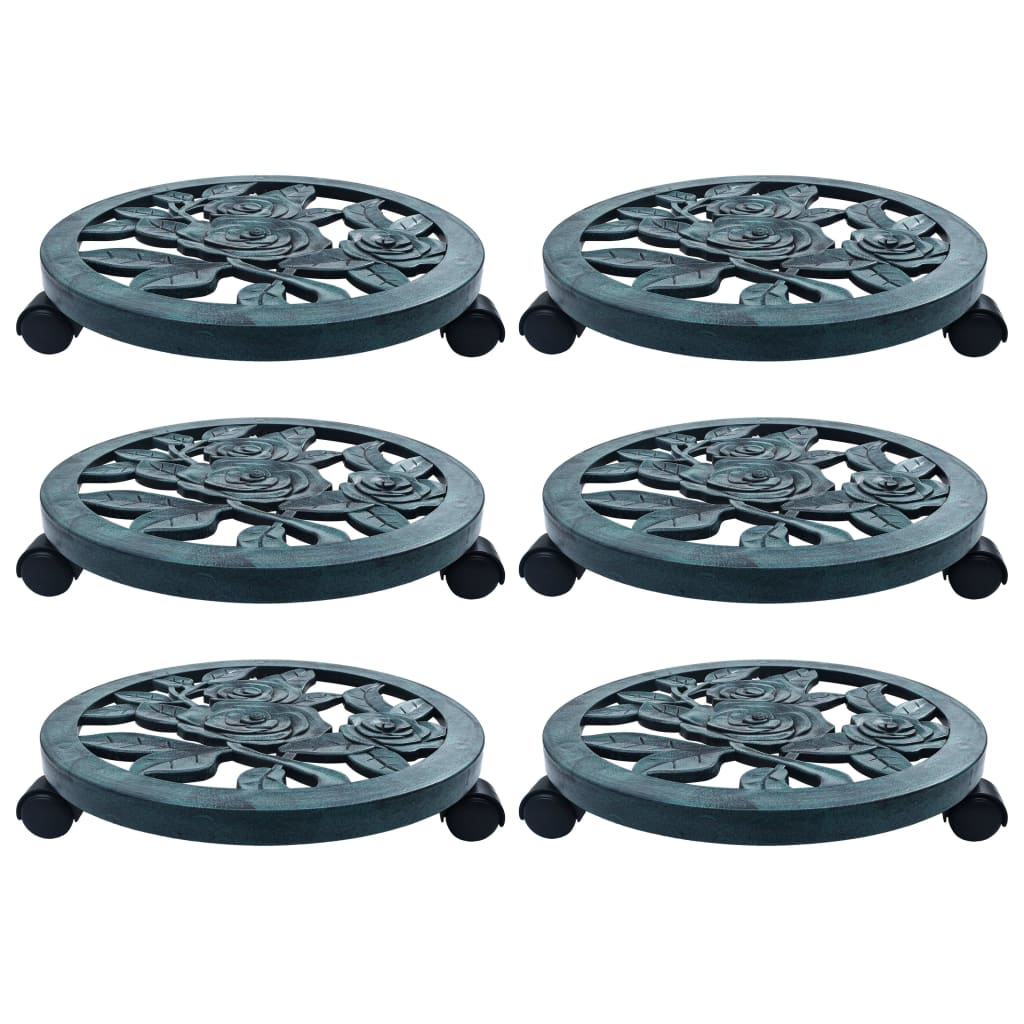 Carrelli Portavasi 6 Pz In Plastica