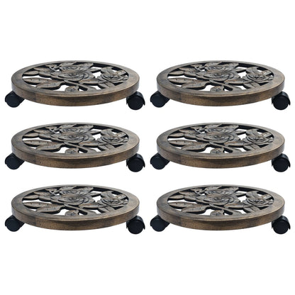 Carrelli Portavasi 6 Pz In Plastica
