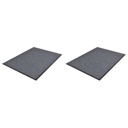 Zerbini In Pvc 2 Pz Grigio 90X60 Cm