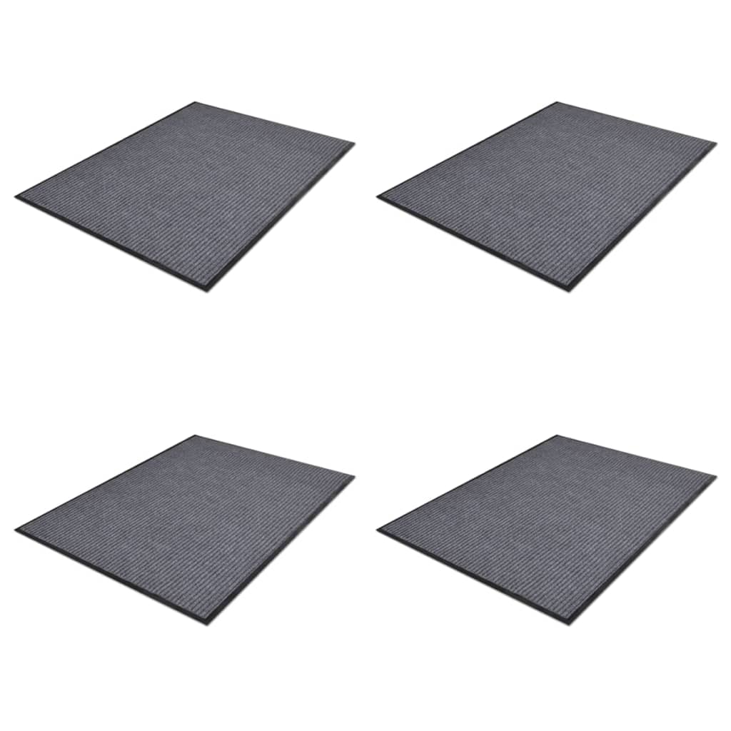 Zerbini In Pvc 2 Pz Grigio 90X60 Cm
