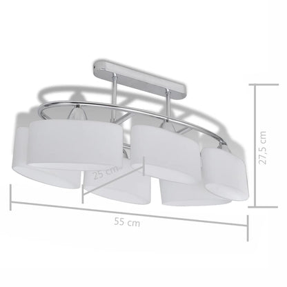 Lampade Da Soffitto Ellissoidali 2 Pz Paralume In Vetro E14