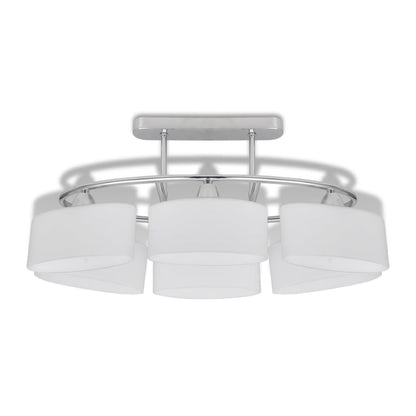Lampade Da Soffitto Ellissoidali 4 Pz Paralume In Vetro E14