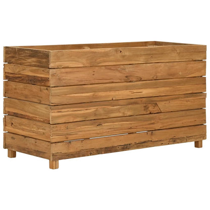 Letto Rialzato Legno Di Teak Di Recupero E Acciaio