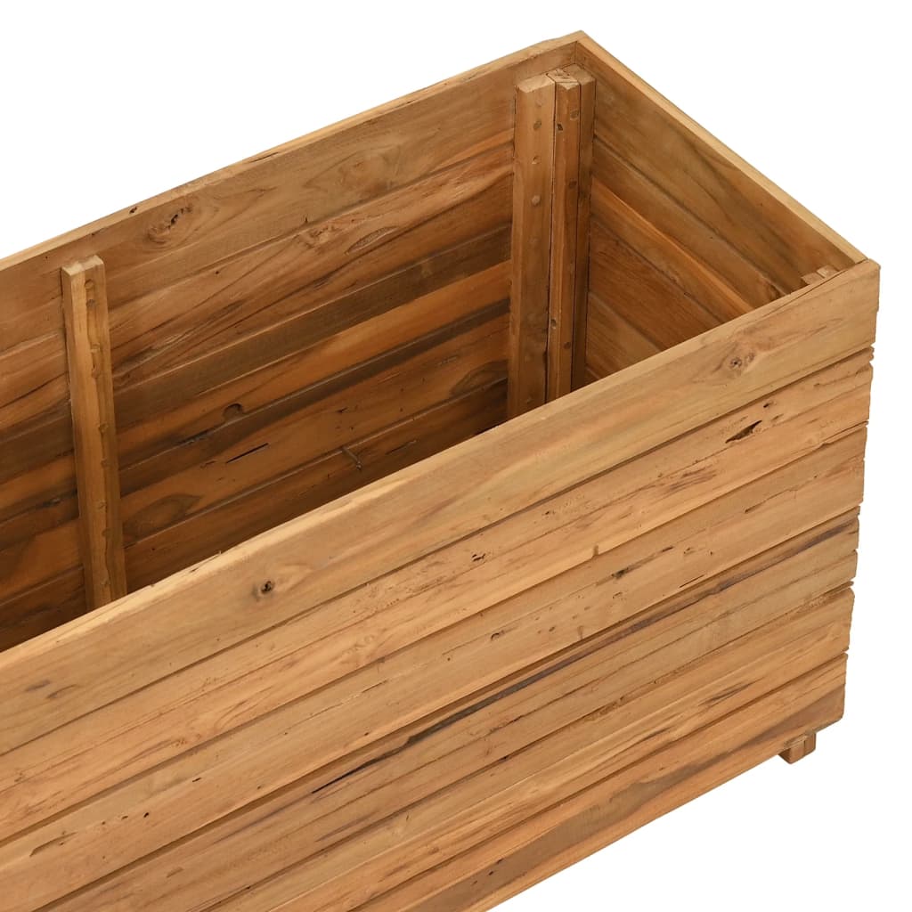 Letto Rialzato Legno Di Teak Di Recupero E Acciaio