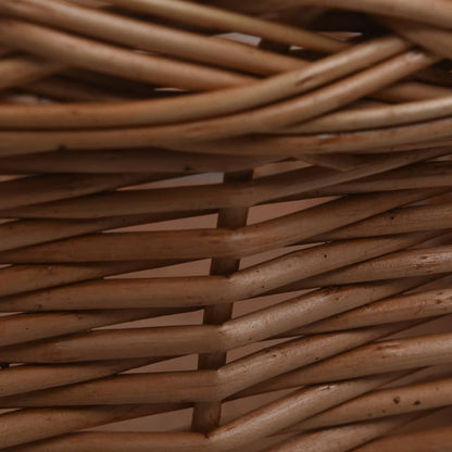Cestino Anteriore Bici Con Copertura 50X45X35Cm Salice Naturale