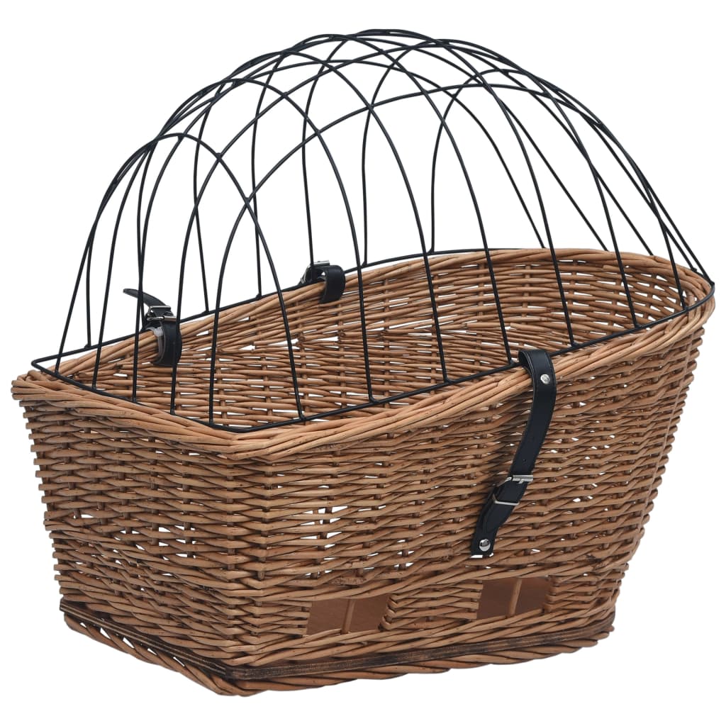 Cestino Posteriore Bici E Copertura 55X31X36Cm Salice Naturale