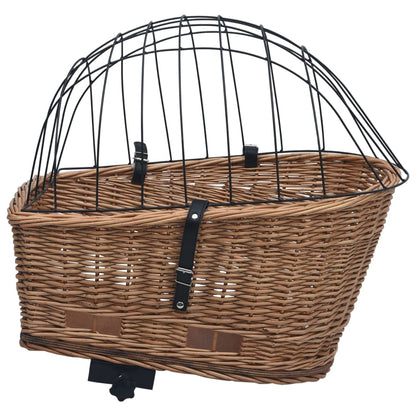 Cestino Posteriore Bici E Copertura 55X31X36Cm Salice Naturale