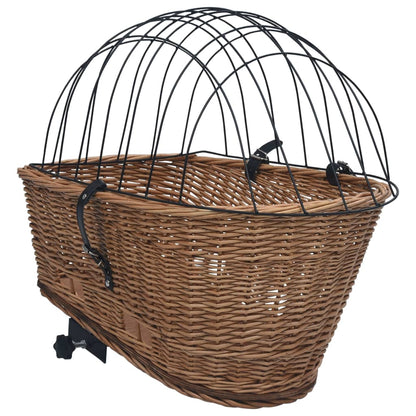 Cestino Posteriore Bici E Copertura 55X31X36Cm Salice Naturale