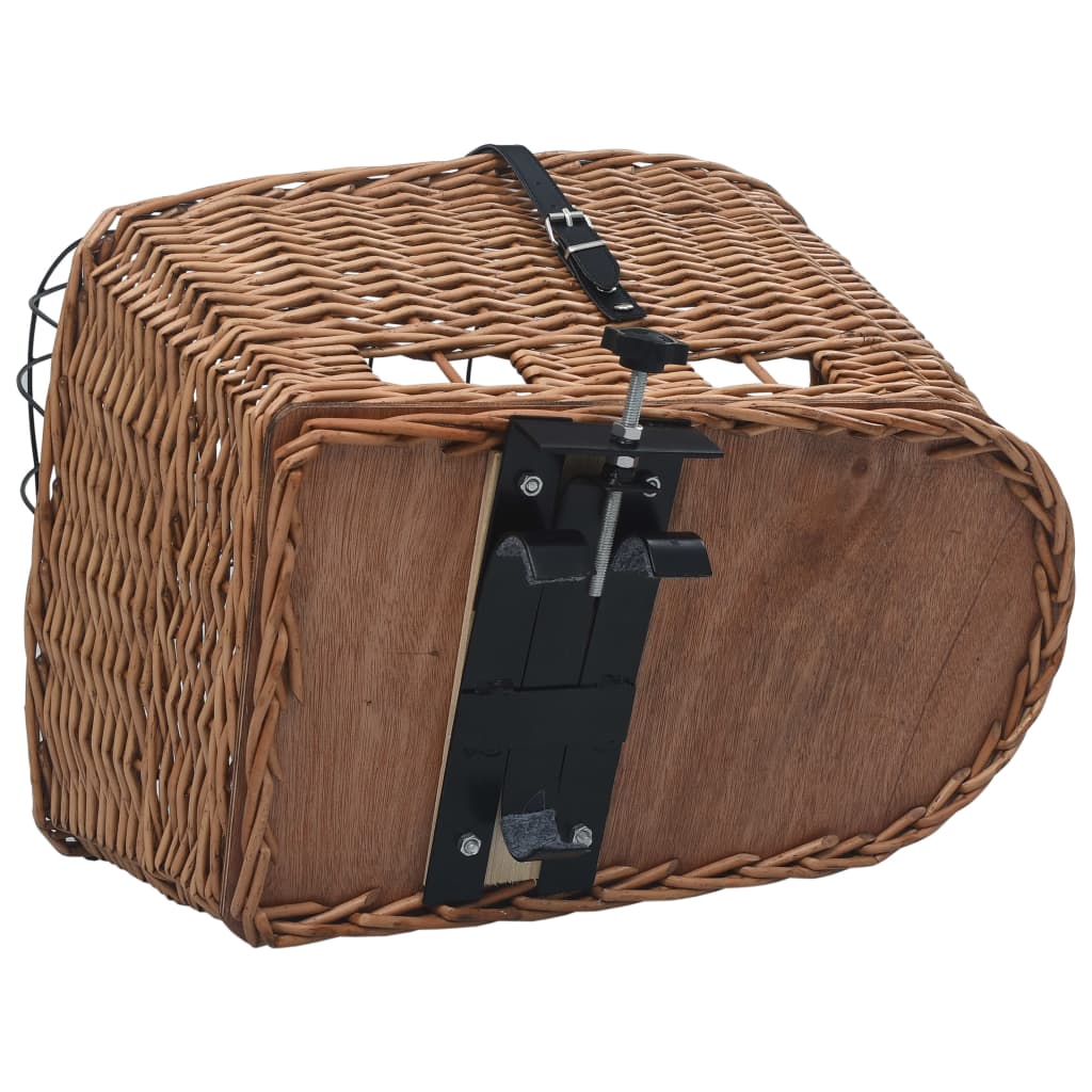 Cestino Posteriore Bici E Copertura 55X31X36Cm Salice Naturale