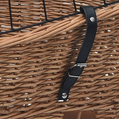 Cestino Posteriore Bici E Copertura 55X31X36Cm Salice Naturale