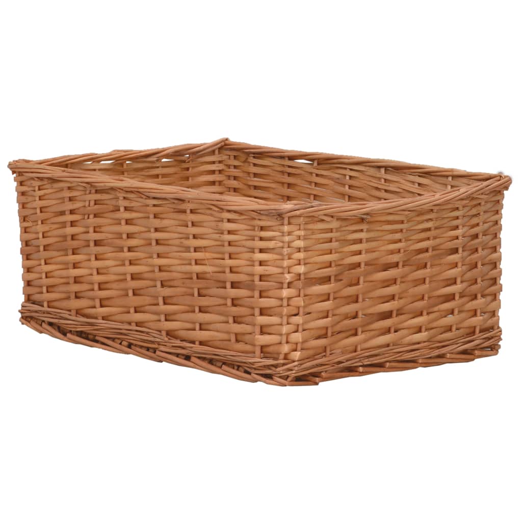 Set Cestini Impilabili 4 Pz Marroni In Salice