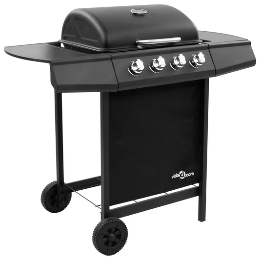 Griglia Barbecue A Gas Con 4 Bruciatori Nera