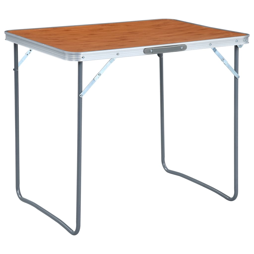 Tavolo Da Campeggio Pieghevole Con Telaio In Metallo 80X60 Cm