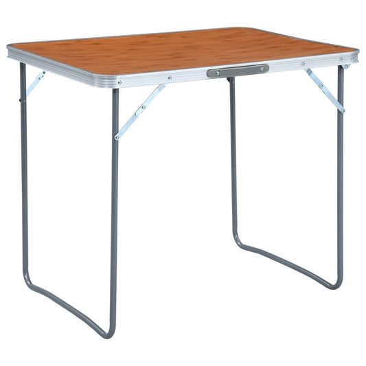 Tavolo Da Campeggio Pieghevole Con Telaio In Metallo 80X60 Cm