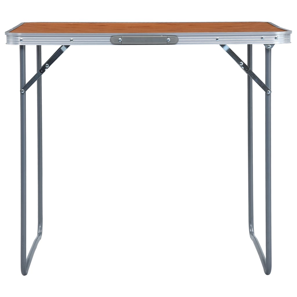 Tavolo Da Campeggio Pieghevole Con Telaio In Metallo 80X60 Cm