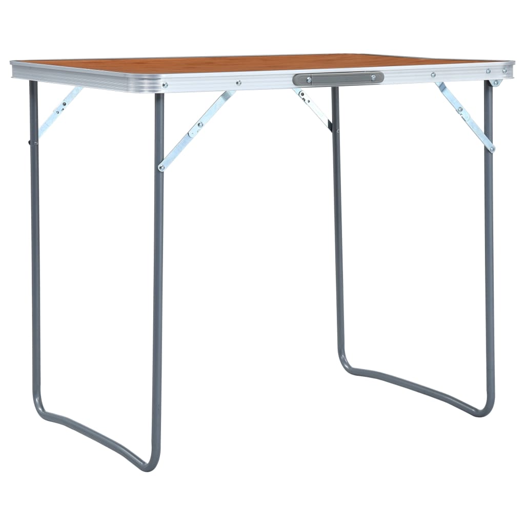 Tavolo Da Campeggio Pieghevole Con Telaio In Metallo 80X60 Cm
