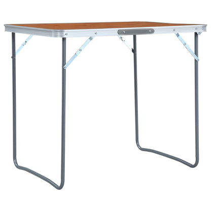 Tavolo Da Campeggio Pieghevole Con Telaio In Metallo 80X60 Cm