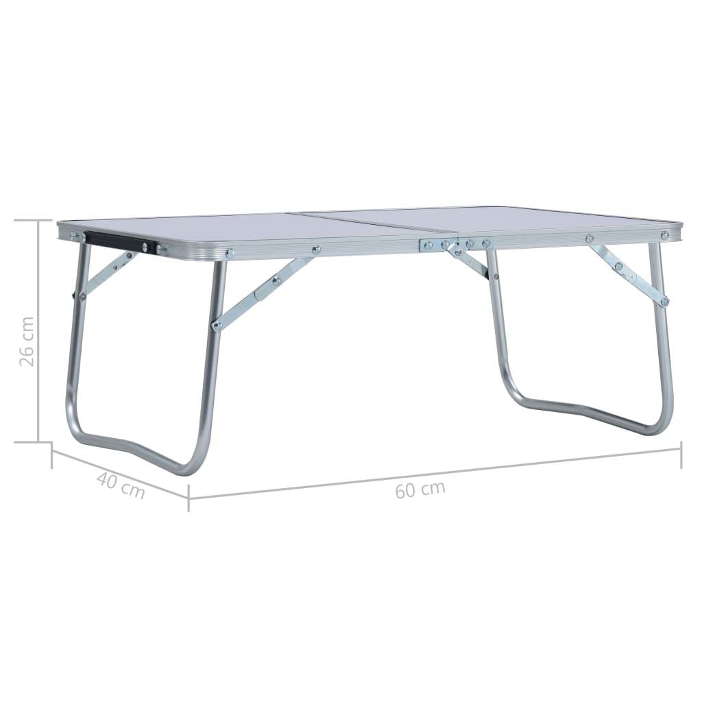 Tavolo Pieghevole Da Campeggio In Alluminio 60X40Cm