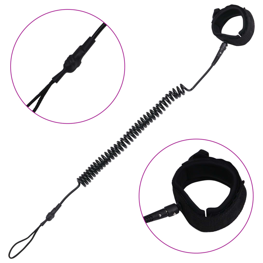 Guinzaglio Da Sup A Spirale Nero 10 Pollici/25,4 Cm