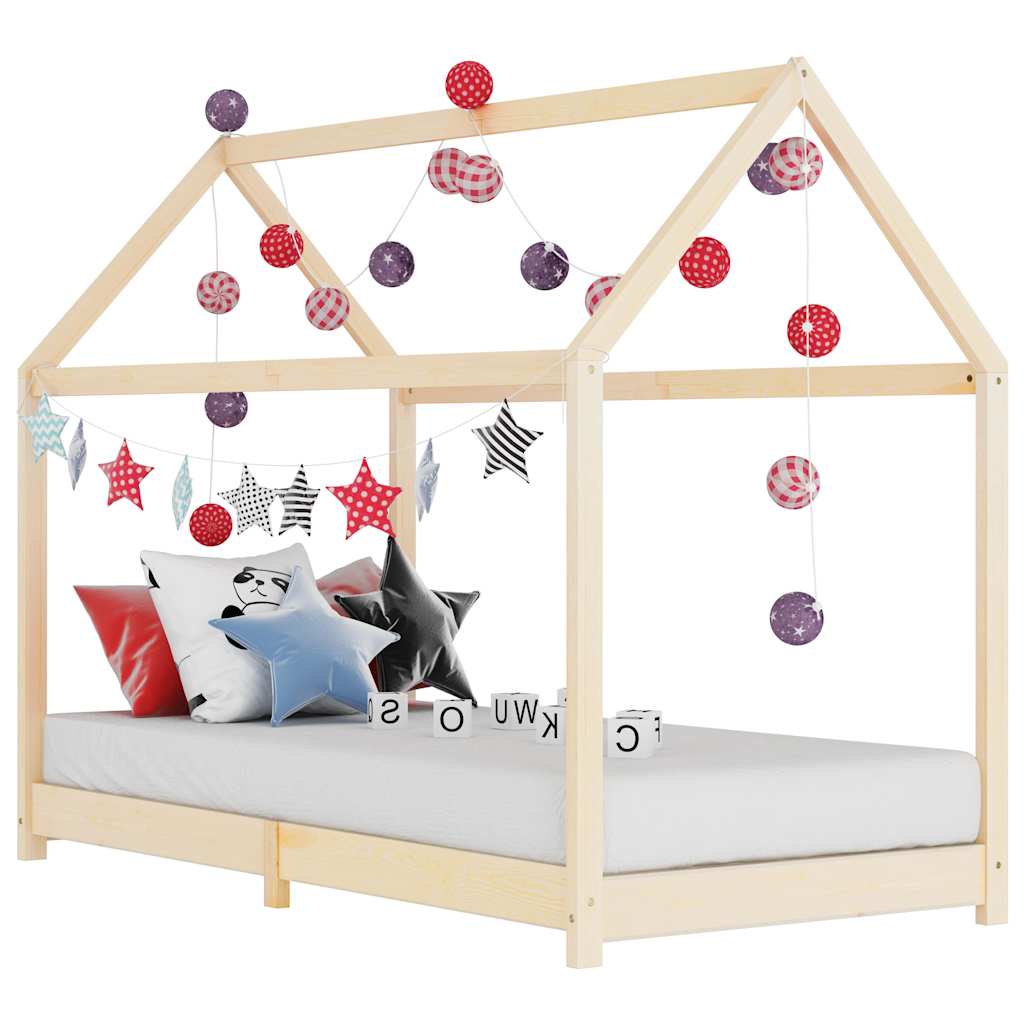 Giroletto Per Bambini In Legno Massello Di Pino 80X160Cm