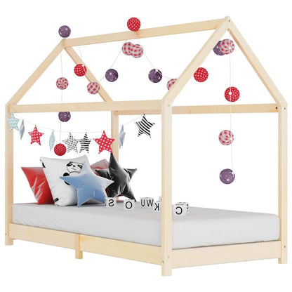 Giroletto Per Bambini In Legno Massello Di Pino 80X160Cm