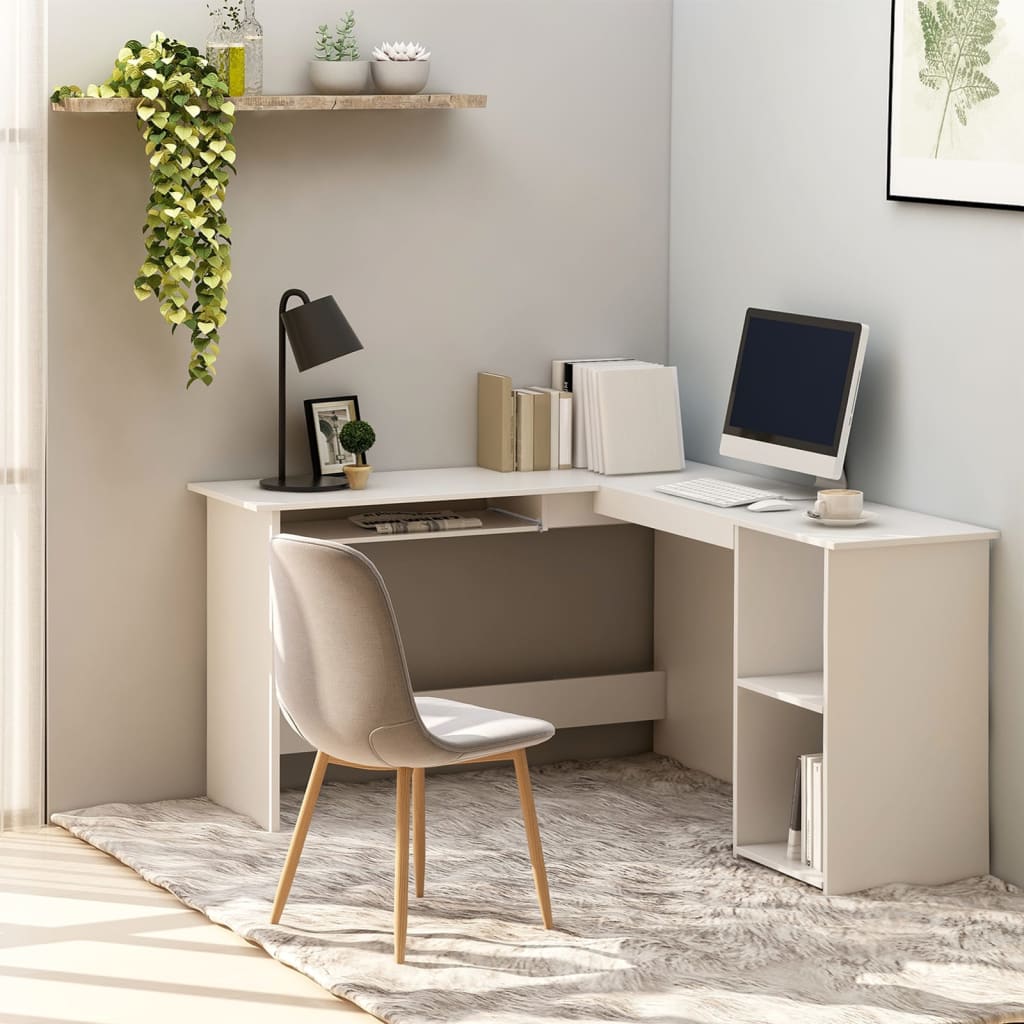 Scrivania Angolare A L 120X140X75Cm Multistrato