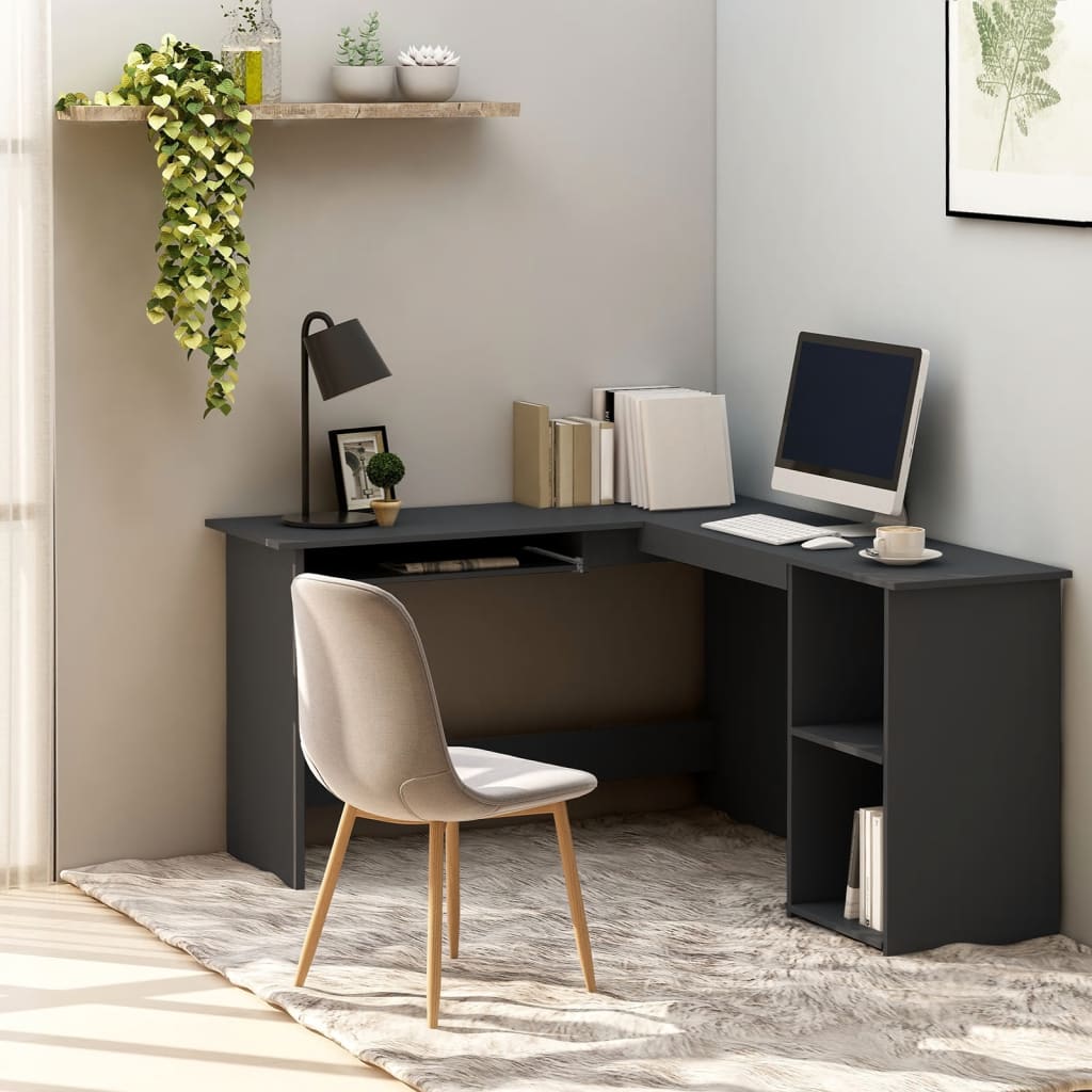 Scrivania Angolare A L 120X140X75Cm Multistrato
