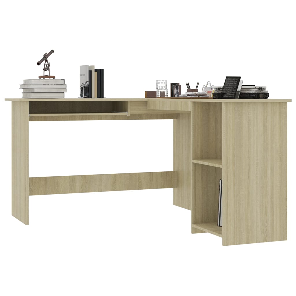 Scrivania Angolare A L 120X140X75Cm Multistrato